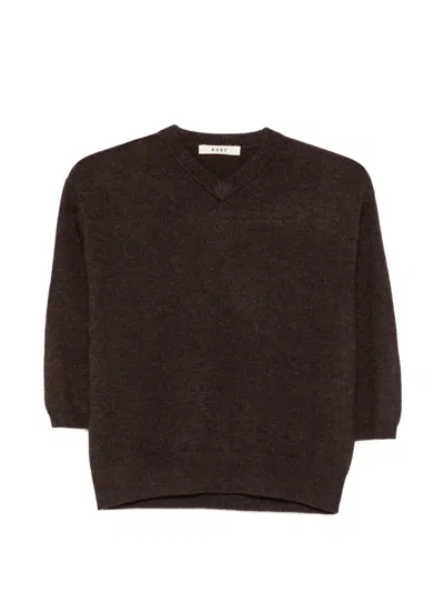 6397 V넥 탑 In Brown