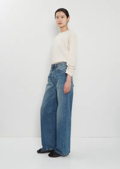 6397 Wide Cotton Jean In White