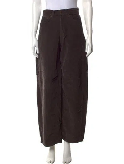 Pre-owned 6397 Wide Leg Pants In Brown