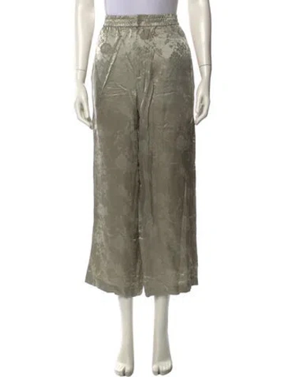 Pre-owned 6397 Wide Leg Pants In Green