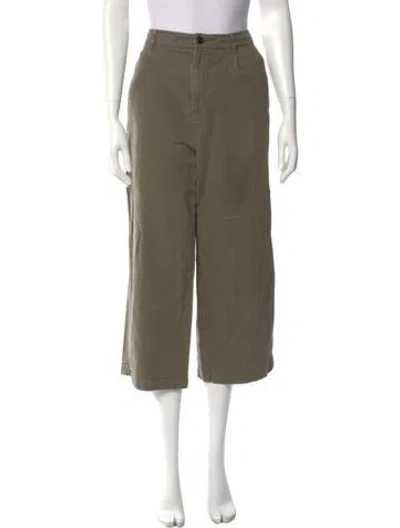 Pre-owned 6397 Wide Leg Pants In Green