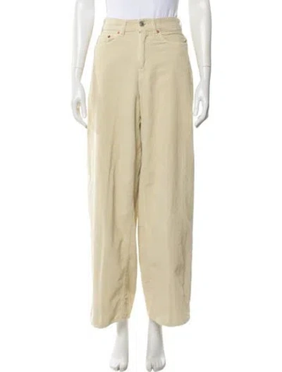 Pre-owned 6397 Wide Leg Pants In Neutral