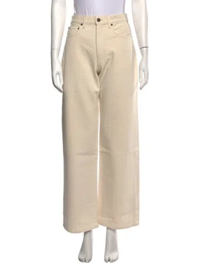 Pre-owned 6397 Wide Leg Pants In Neutrals