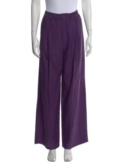 Pre-owned 6397 Wide Leg Pants In Purple