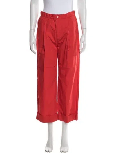 Pre-owned 6397 Wide Leg Pants In Red