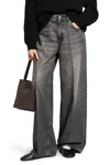 6397 Woman Grey Jeans In Gray
