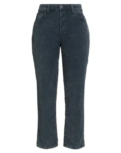 6397 Woman Pants Navy Size 28 Cotton, Elastane In Blue