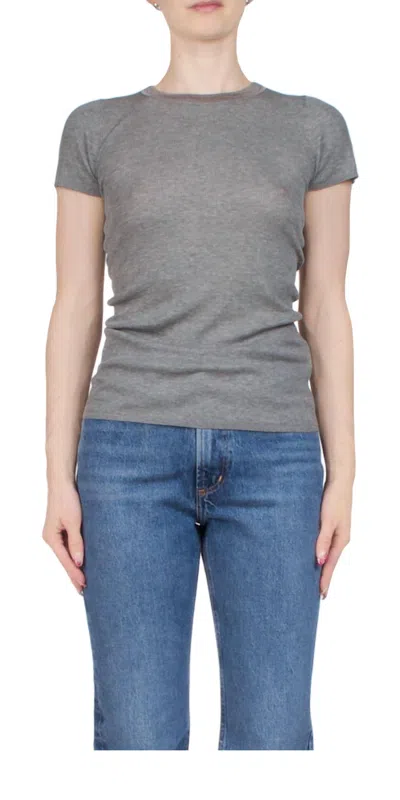 6397 WOMEN'S HERILOOM TEE HEATHER IN GREY