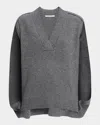 6397 Wool And Cashmere Cocoon Cape In Multi