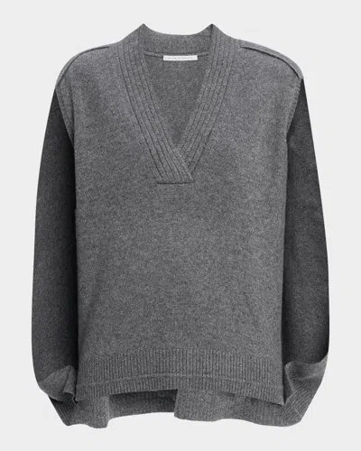 6397 Wool And Cashmere Cocoon Cape In Multi