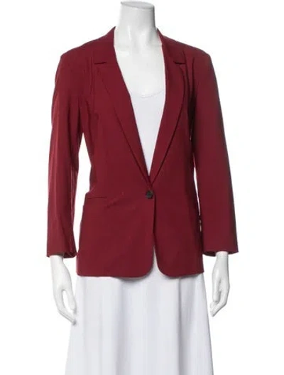 Pre-owned 6397 Wool Blazer In Red