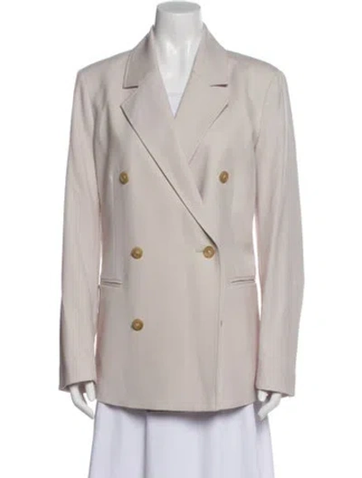 Pre-owned 6397 Wool Blazer W/ Tags In Neutral