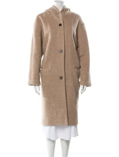 Pre-owned 6397 Wool Coat In Brown