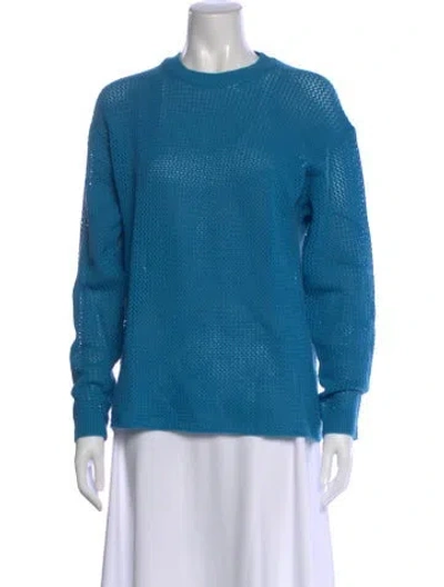 Pre-owned 6397 Wool Crew Neck Sweater In Blue