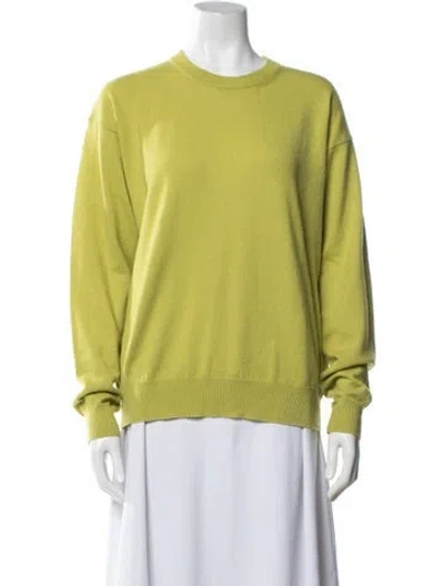 Pre-owned 6397 Wool Crew Neck Sweater In Green