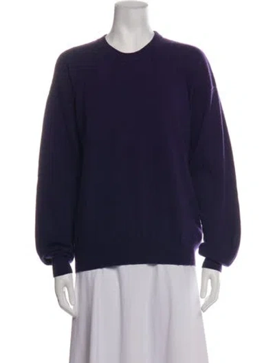 Pre-owned 6397 Wool Crew Neck Sweater In Purple
