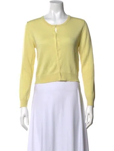 Pre-owned 6397 Wool Crew Neck Sweater In Yellow