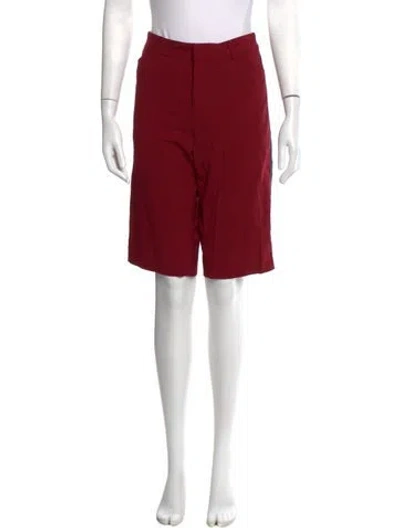 Pre-owned 6397 Wool Knee-length Shorts In Red
