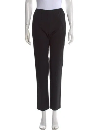 Pre-owned 6397 Wool Straight Leg Pants In Black
