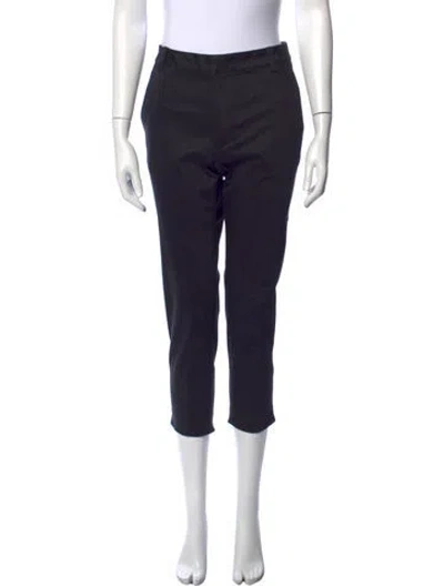 Pre-owned 6397 Wool Straight Leg Pants In Black