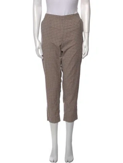 Pre-owned 6397 Wool Straight Leg Pants In Neutral