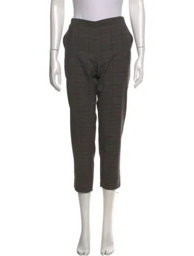 Pre-owned 6397 Wool Straight Leg Pants In Neutral