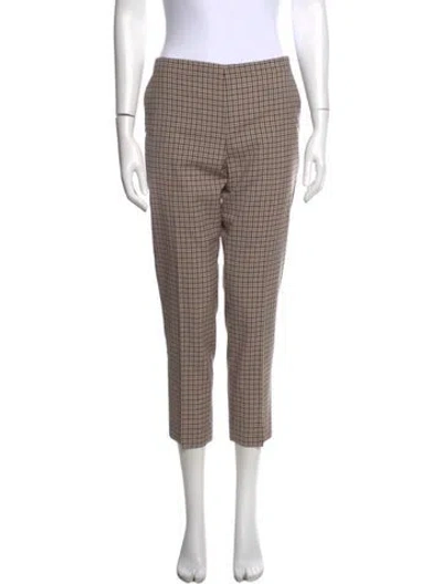 Pre-owned 6397 Wool Straight Leg Pants In Neutral