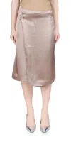 6397 Wrap Midi Skirt In Topaz In Yellow