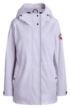 Canada Goose Logo Patch Hooded Jacket In 1255 - Lilac
