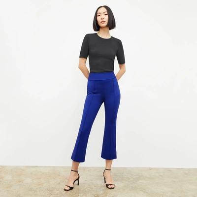 M.m.lafleur The Allyn Pant - Light Ponte In Electric Blue