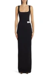 DOLCE & GABBANA PUNTO MILANO JERSEY GOWN