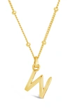 Sterling Forever 14k Gold Plated Sterling Silver Initial Necklace In Gold-w