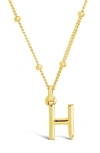 Sterling Forever 14k Gold Plated Sterling Silver Initial Necklace In Gold-h