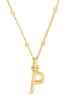 Sterling Forever 14k Gold Plated Sterling Silver Initial Necklace In Gold-p