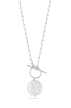 Sphera Milano Sterling Silver & Mother Of Pearl Pendant Necklace In Silver