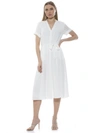 Alexia Admor Liv Collared Shirtdress In White