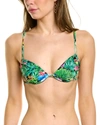 WEWOREWHAT RUCHED UNDERWIRE TOP