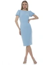 Alexia Admor Odette Puff Sleeve Midi Sheath Dress In Multi