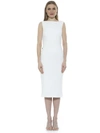 Alexia Admor Penny Midi Sheath Cocktail Dress In White
