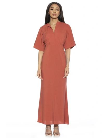 Alexia Admor Naomi Draped Dress In Pink