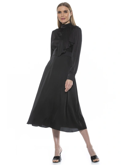 Alexia Admor Brooklyn Midi Dress In Black