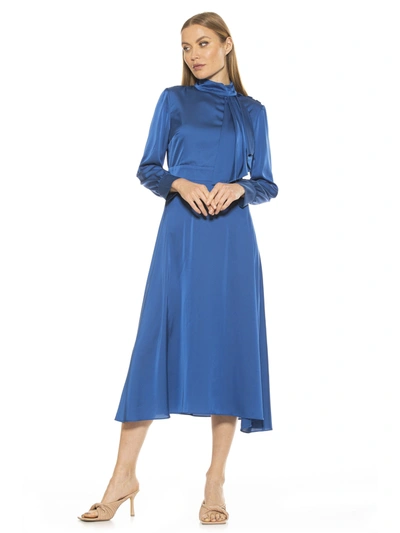 Alexia Admor Brooklyn Midi Dress In Blue