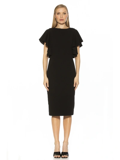 Alexia Admor Luna Crewneck Sheath Dress In Black