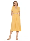 Alexia Admor Women's Cassidy Cutout Shirt Dress In Yellow