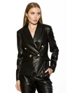 Alexia Admor Leather Blazer In Black