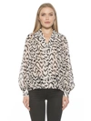 Alexia Admor Mila Collared Blouse In Multi
