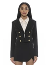 Alexia Admor Women's Jesse Cropped Blazer In Black