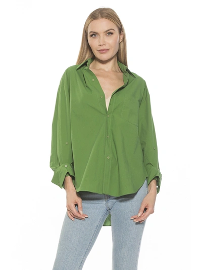 Alexia Admor Amber Shirt In Green