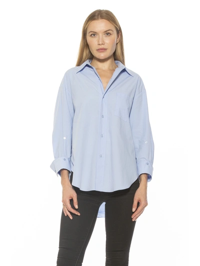 Alexia Admor Amber Shirt In Blue