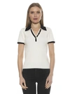 Alexia Admor Alice Short Sleeve Polo In White